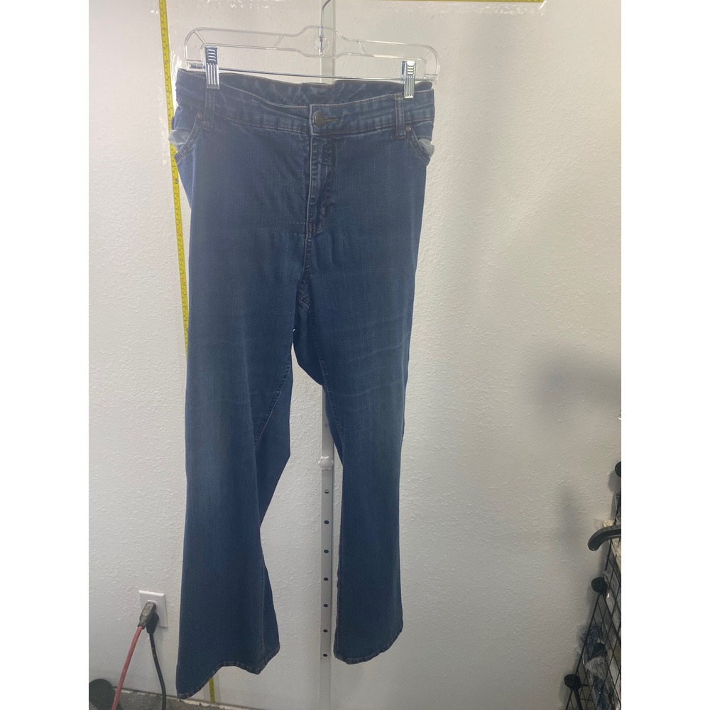Faded Glory Womens Plus 22W Medium Wash Bootcut Stretch Denim Blue Jeans
